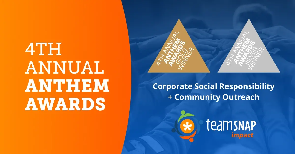 Featured image: TeamSnap Impact Recognized by the 4th Annual Anthem Awards